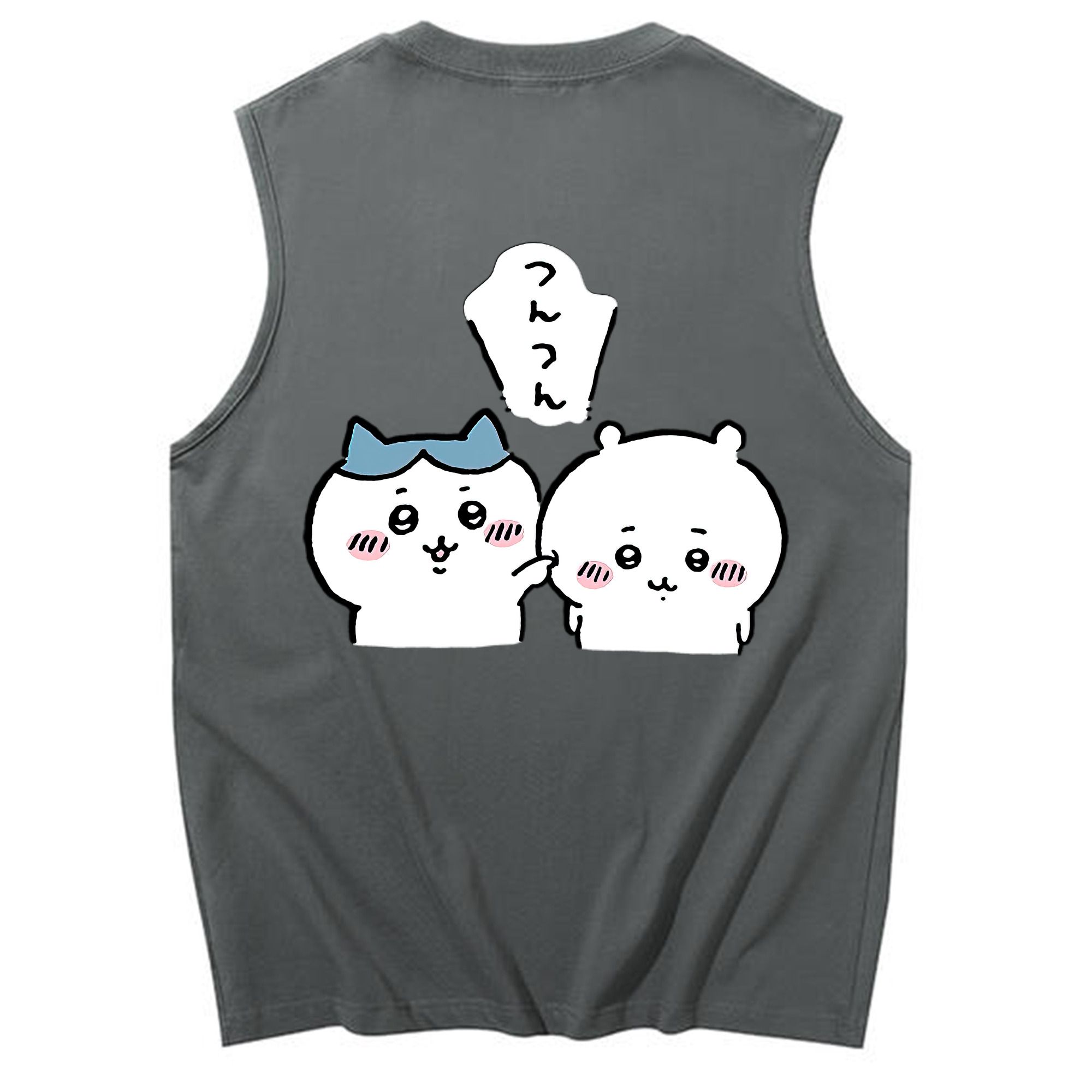 （画像用） ちいかわ ちいかわ Chii-kawa chiikawa コットン100％タンクトップ（背面プリント）